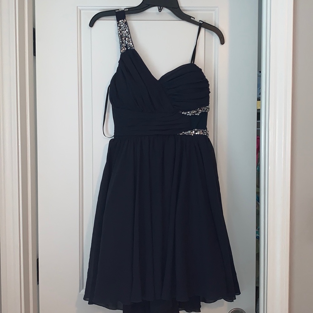 Short Formal Dress, Size 7, Women’s/Juniors, Navy